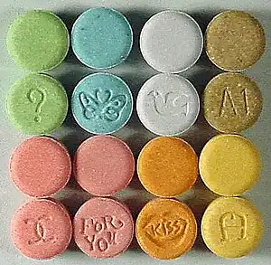 Image of Ecstasy tablets