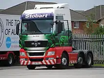 A MAN TGX in Widnes, England