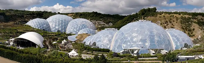 Eden Project by Nicholas Grimshaw, Cornwall, United Kingdom