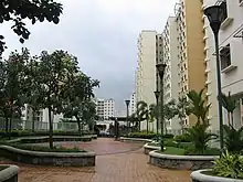 Image 65Roof garden on the top deck of a multi-storey car park, Edgedale Neighbourhood, Punggol, Singapore (from List of garden types)