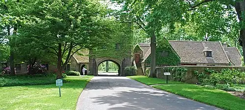 Garage and south cottage