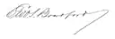 Cursive signature in ink