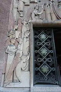 Sculptural decoration and iron work of the Church of Saint-Odile