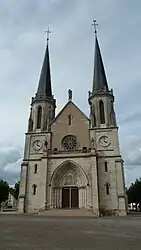 The church in Lamarche-sur-Saône