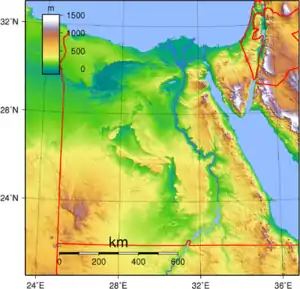 Image 81Egypt's topography (from Egypt)