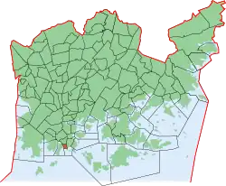 Position of Eira within Helsinki