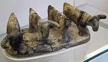 Clay model of four head of cattle, c. 3500 BC, found at El-Amra