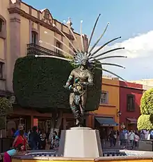 Image 5A statue of a Chichimeca Warrior in the city of Querétaro (from History of Mexico)