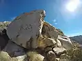 Lunch Rock on the middle of the south arete