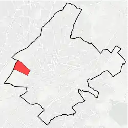 Location in municipality of Athens