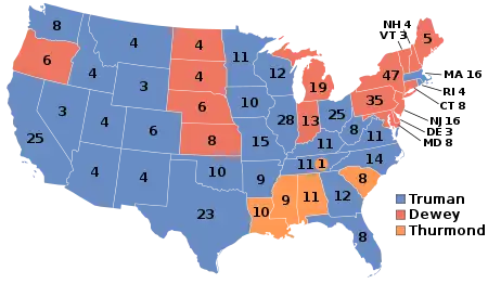 1948 electoral vote results