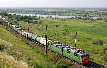 Freight train in Rostov Oblast, Russia