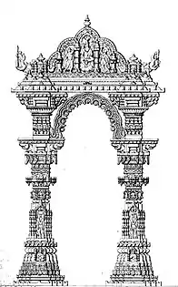 Elevation of Kirti Torana