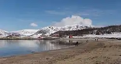 Seaside view of the village