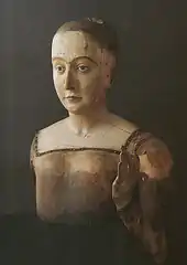 The funeral effigy (without clothes) of Elizabeth of York, mother of King Henry VIII, 1503, Westminster Abbey