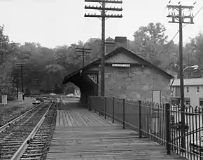 Image 14Ellicott City Station, on the original B&O Railroad line, is the oldest remaining passenger station in the nation. The rail line is still used by CSX Transportation for freight trains, and the station is now a museum. (from Maryland)