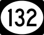 Vermont Route 132 marker