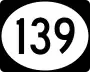 Highway 139 marker