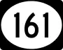 Route 161 marker