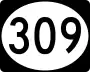 Mississippi Highway 309 marker