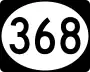 Mississippi Highway 368 marker