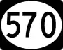 Mississippi Highway 570 marker