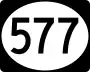 Highway 577 marker