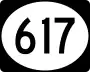 Mississippi Highway 617 marker