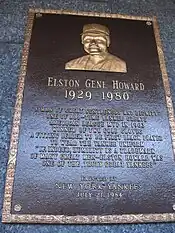 Elston Howard's plaque