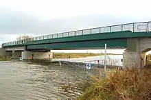 Rebuilt in 2007, Hawk Bridge carries the single-track Ely-Newmarket line over the River Great Ouse