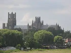 Ely, known for both its Cathedral and its historic Isle of Ely region. It is the largest settlement in the district and its administrative centre.