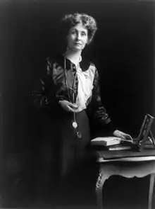 Image 2Emmeline Pankhurst. Named one of the 100 Most Important People of the 20th Century by Time, Pankhurst was a leading figure in the suffragette movement. (from Culture of the United Kingdom)