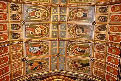 St Mary Magdalene, Enfield. The ceiling