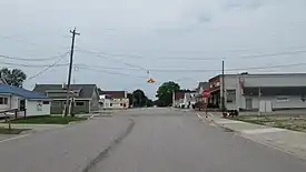 Melville Street (H-40) looking west toward M-117