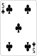 5 of clubs