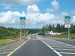 Entering Ballyvary on the N5