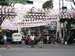 Dr. Andrade Street at the very north end of the colonia