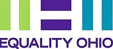 The logo of Equality Ohio