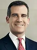 Mayor of Los Angeles Eric Garcetti of California