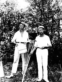 Image 58Erkki Karu, one of the pioneers of the Finnish cinema, with cinematographer Eino Kari in 1927 (from Culture of Finland)