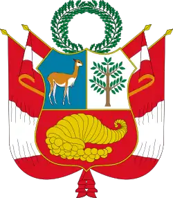 Vicuña in the coat of arms of Peru