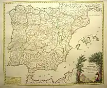 Castile and other Iberian regions in 1770