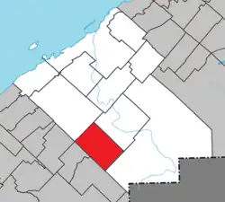 Location within Rimouski-Neigette RCM