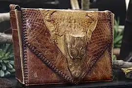 Reptile skin purse