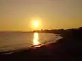 View of the sea from the promenade near Supersol