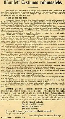 Image 8Estonian Declaration of Independence (from History of Estonia)