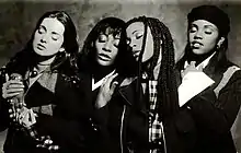 Eternal in 1993.  From left to right: Louise Redknapp, Vernie Bennett, Easther Bennett, and Kéllé Bryan