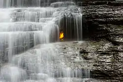 Eternal Flame Falls in Chestnut Ridge Park