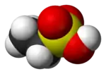 Ethanesulfonic acid 3D bonds