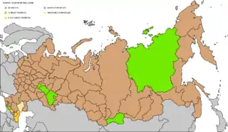 Ethnic map of Russia, 2010